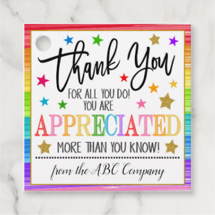 Thank You Giftラベル フェイバータグ