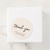 Thank you Giftラベル | 中性ミニマルクリーム フェイバータグ (インサイチュ)