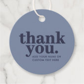Thank you Giftラベル | 青ミニマルと海軍 フェイバータグ (正面)