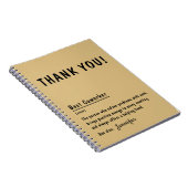 Thank You Gift 最高の Co-Workerノートパーソナライズされた ノートブック (右側)