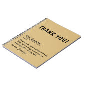 Thank You Gift 最高の Co-Workerノートパーソナライズされた ノートブック (左側)