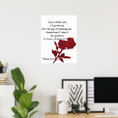 Thank You Gift - Poster Verse ポスター (ホームオフィス)