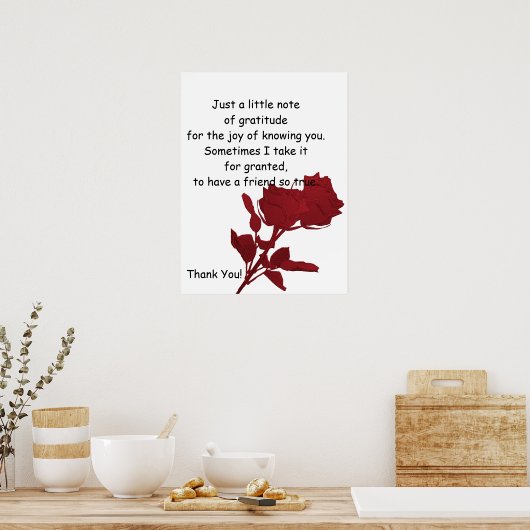 Thank You Gift - Poster Verse ポスター (キッチン)