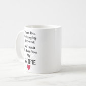 Thank You Girlfriend/Wife Valentine's Card コーヒーマグカップ (正面左)