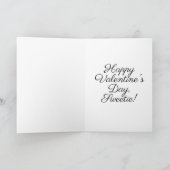 Thank You Girlfriend/Wife Valentine's Occassion カード (内部)