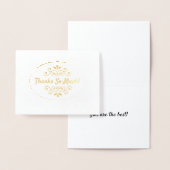 Thank You Gold Foil Note Card 箔カード (ディスプレー)