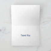 Thank You Goldendoodle Dog Playing Drums サンキューカード (内部)