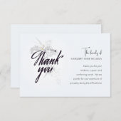 Thank You Gray Tone Companity Card サンキューカード (正面/裏面)