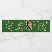 Thank You Green and 2025年金ゴールド卒業 ペットボトルラベル (シングルラベル)