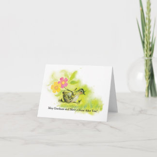 Thank You/Greeting Card, 4"x5.6" サンキューカード