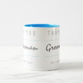 Thank You Groomsman ツートーンマグカップ (中央)