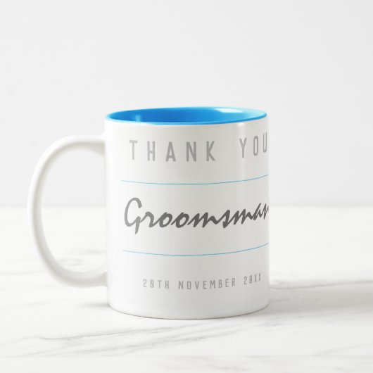 Thank You Groomsman ツートーンマグカップ (左)