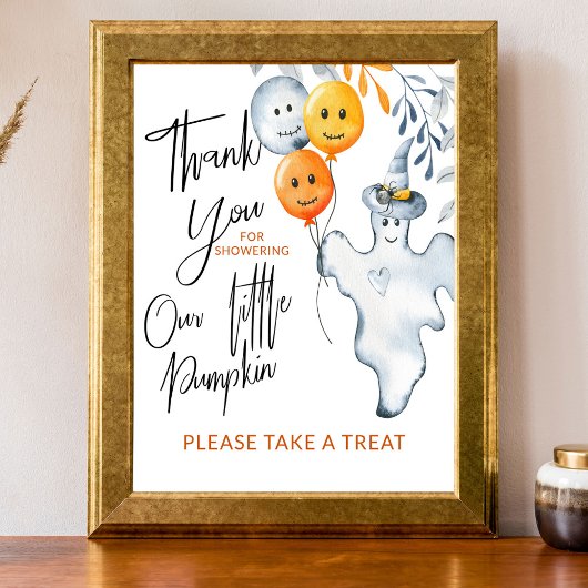 Thank You Halloween Baby Shower Fever Poster ポスター