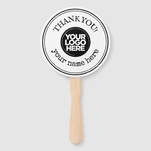 Thank You Handmade ミニマル Business Logo ハンドファン (正面)