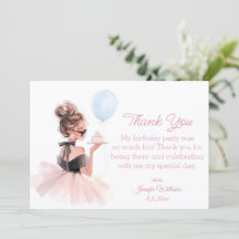 thank you happy birthday pink dress modern