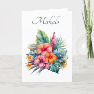 Thank you Hawaiian card (Mahalo means thank you) サンキューカード