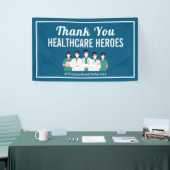 Thank You Health Heroes気にナース医 横断幕 (トレードショー)