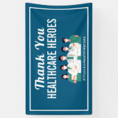 Thank You Health Heroes気にナース医 横断幕 (縦)
