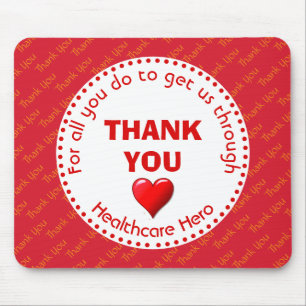 THANK YOU Healthcare Hero Customizable マウスパッド