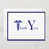 Thank You Healthcare Medical Doctorナースヒーロー ポストカード (正面/裏面)
