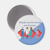 Thank You Healthcare Workersヒーロードクターナース マグネット (正面/裏面)