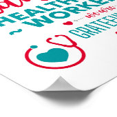 Thank You Healthcare Workersポスター ポスター (角)