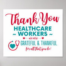 Thank You Healthcare Workersポスター