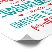 Thank You Healthcare Workersポスター ポスター (角)