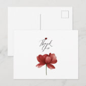 Thank You, Heart A Quiet Thank You Gratitude in Bl シーズンポストカード (正面/裏面)