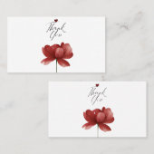 Thank You, Heart A Quiet Thank You Gratitude in Bl 名刺 (正面/裏面)