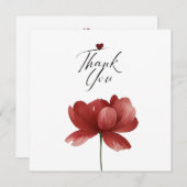 Thank You, Heart A Quiet Thank You Gratitude in Bl 招待状 (正面/裏面)