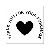 “Thank You” heart Accent Rubber Stamp セルフインキングスタンプ (デザイン)