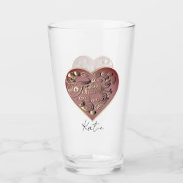 "Thank you" Heart Glass Cup タンブラーグラス
