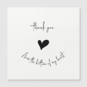 Thank You Heart Minimalist Magnetic Card (正面)