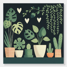 Thank You Heart Shaped Green Potted Plants