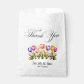 Thank you heart Wedding favor bags フェイバーバッグ (正面)