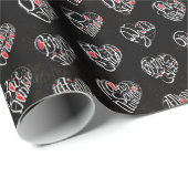 Thank you & hearts in 44langs as WH♡shaped pattern ラッピングペーパー (ロールコーナー)