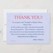 Thank You Heroes サンキューカード (裏面)