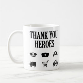 Thank You Heroes |最初の応答者 コーヒーマグカップ