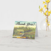"Thank You!" + Historical Rustic Lumber Mill カード (黄色い花)