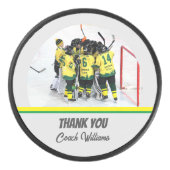 Thank You Hockey Team パーソナライズされた Photo アイスホッケーパック (正面)