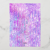 Thank You Holographicグリッタードリップフォイルカード 箔シーズンカード (裏面)