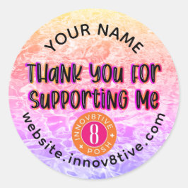 Thank You Innov8tive + Posh label ラウンドシール