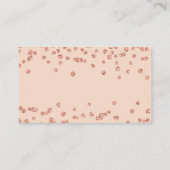 Thank You Insertバラ金ゴールドグリッター紙吹雪赤面 エンクロージャーカード (裏面)