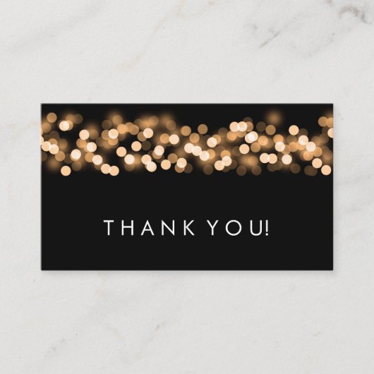 Thank You Insert金ゴールドHollywood Glam エンクロージャーカード (正面)