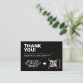 Thank You Insert Card | 割引コード 名刺 (スタンド正面)
