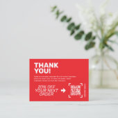 Thank You Insert Card | 割引コード 名刺 (スタンド正面)