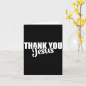 Thank You Jesus Faith Based Christian Bible Gospel カード (黄色い花)