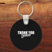 Thank You Jesus Faith Based Christian Bible Gospel キーホルダー (正面)