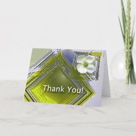 Thank You Job 素晴らしフローラデザイン サンキューカード (正面)